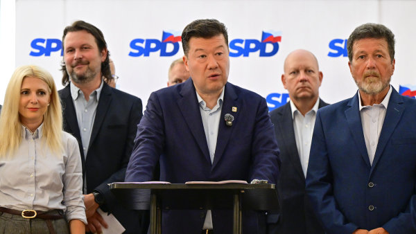Ob�alob� �el� tak� ��f hnut� SPD a p�edseda sn�movny Tomio Okamura, toto...