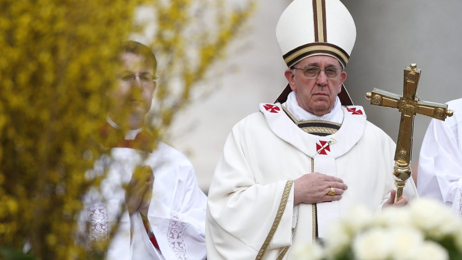 Pape Frantiek pi oslavch Velikonon nedle