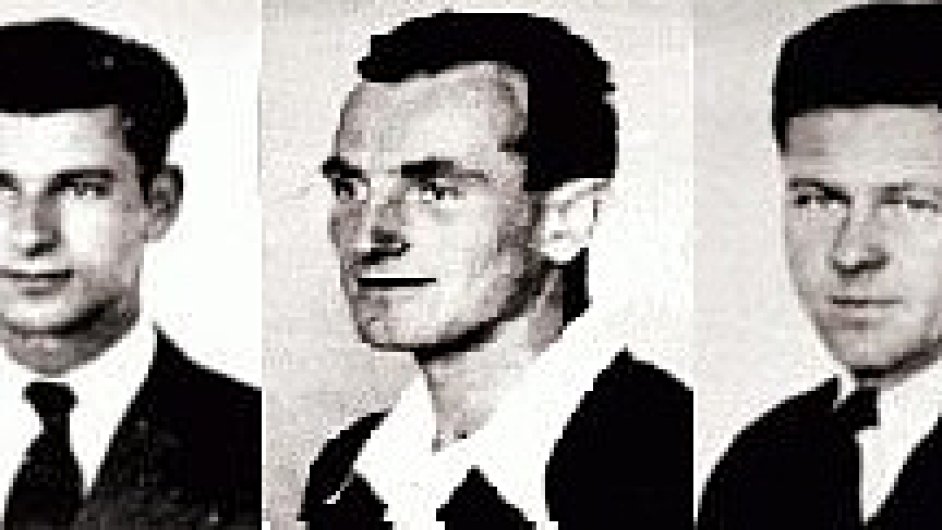 Vsadki, zleva: Lubomr Jasnek, Stanislav Srazil, Frantiek Zvorka