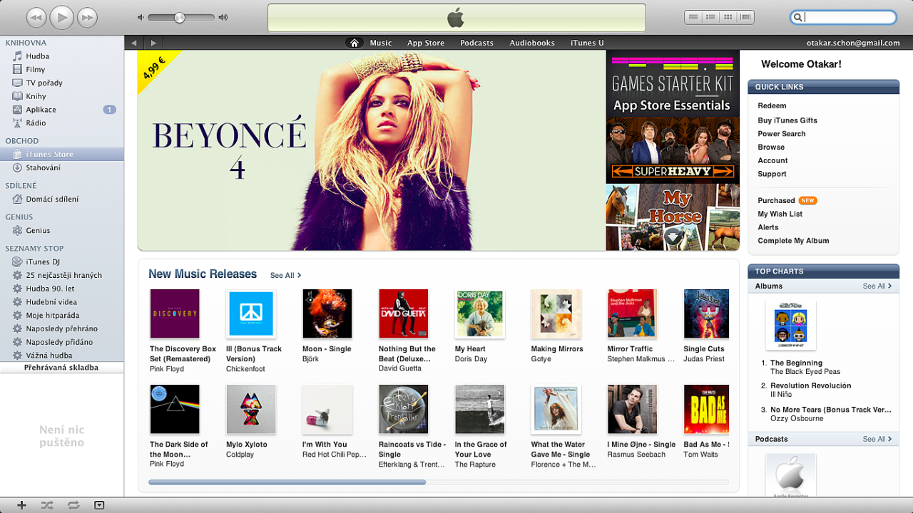 iTunes Music Store v esku