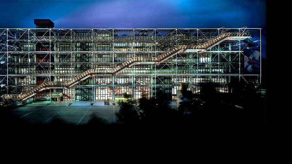 Centre Pompidou letos podle odhad navtv 3,8 milionu lid.