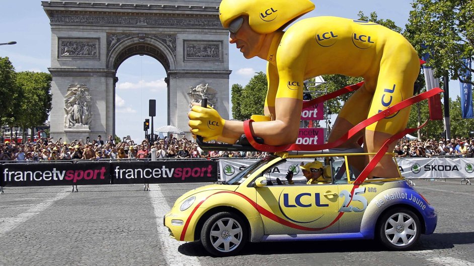 Tour de France kon tradin na Champs-Elyses