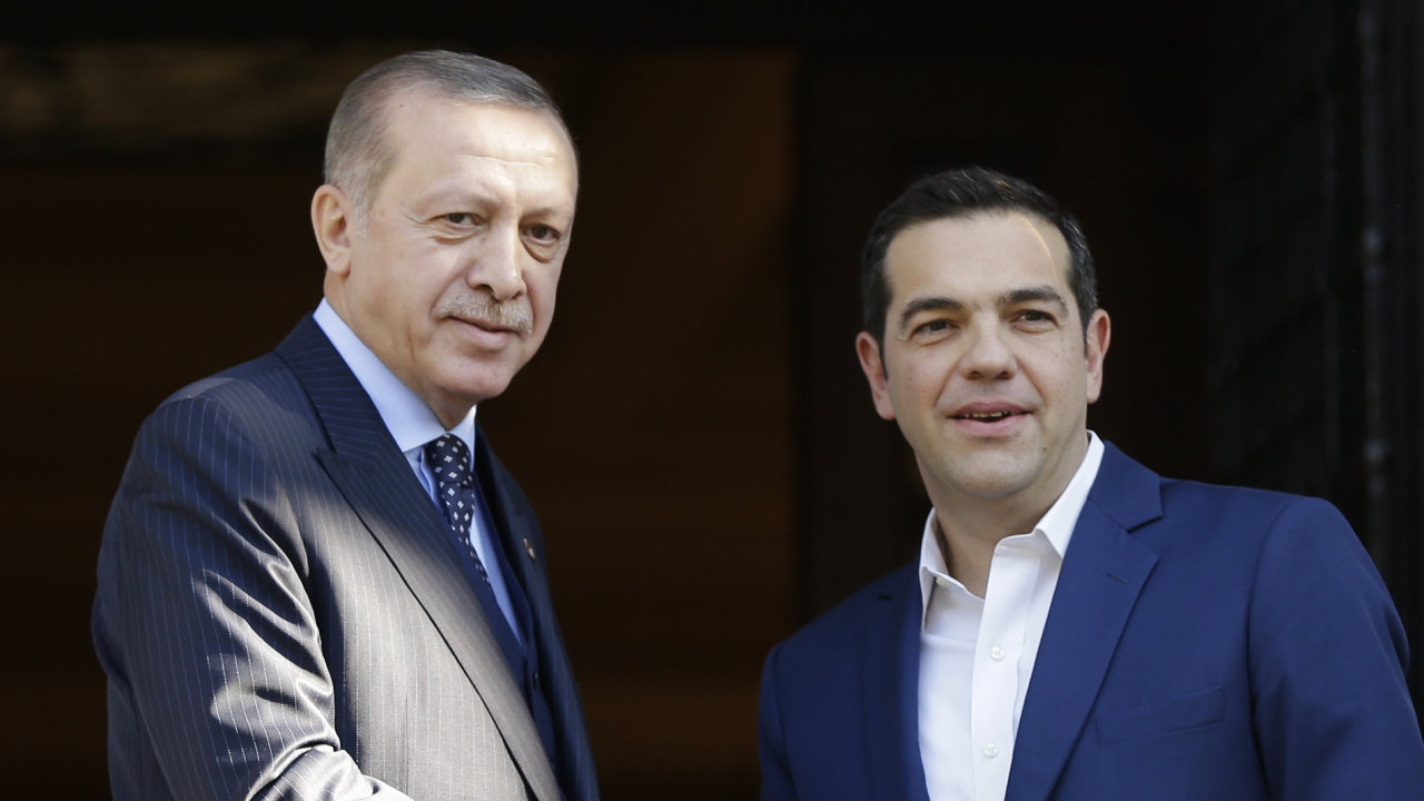 Erdogan s eckm premirem Alexisem Tsiprasem.