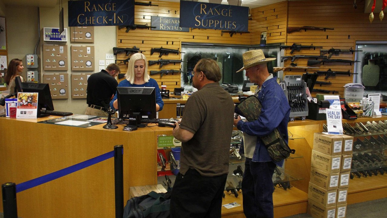 Zbran v klubu Scottsdale Gun Club - ilustran foto