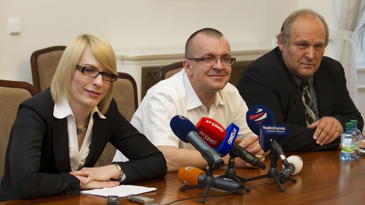 Kristýna Koèí (zleva), Jaroslav Škárka, Stanislav Huml