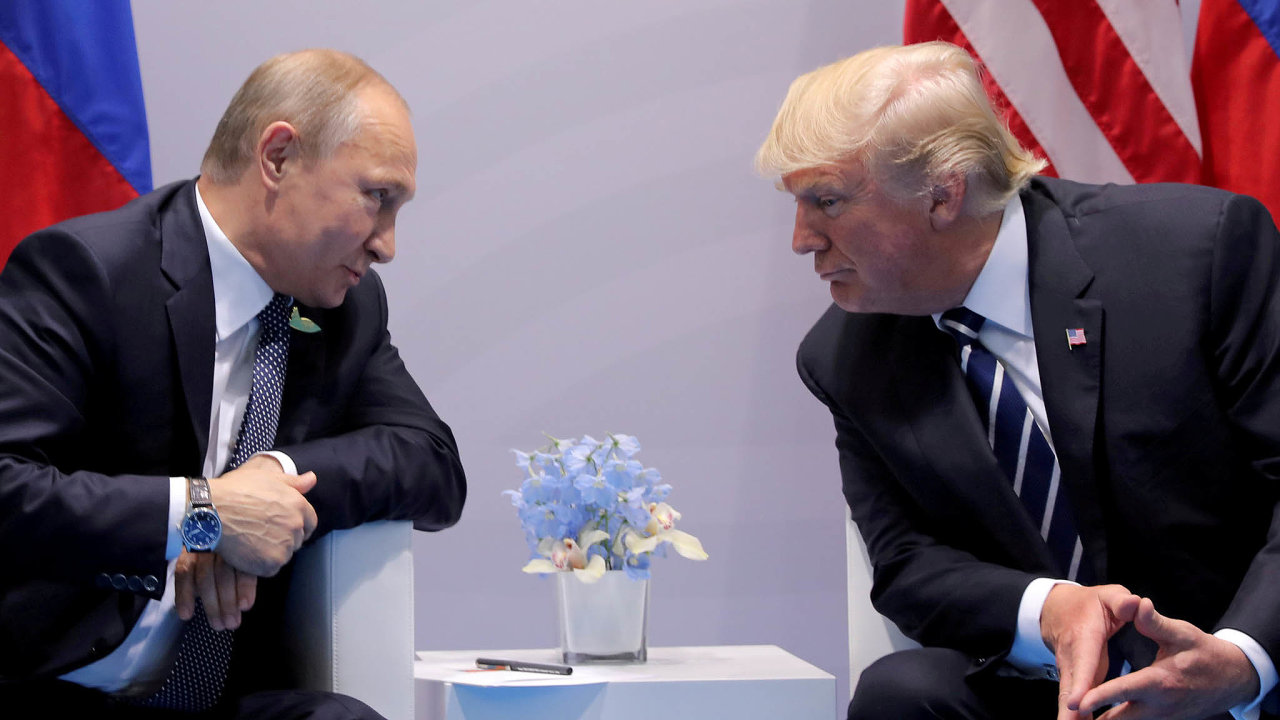 Vladimir Putin s Donaldem Trumpem.
