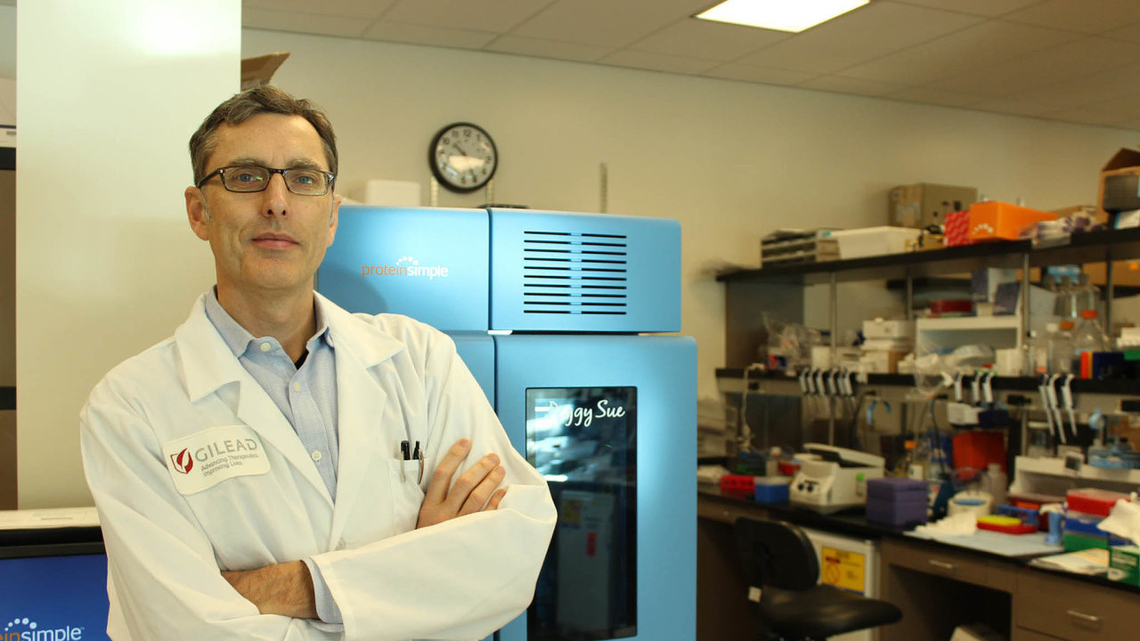 Spoluobjevitel Remdesiviru: Biochemik avirolog Tom Cihl pracuje vGilead Sciences od roku 1994 anyn je viceprezidentem firmy pro virologii.