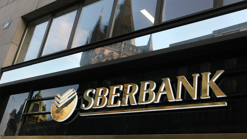 Poboka rusk banky Sberbank v Praze v ulici Na Pkop