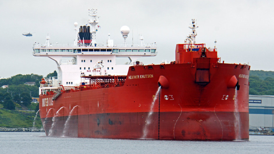 Norsk tanker Heather Knutsen kotv v Halifaxu - Ilustran foto.
