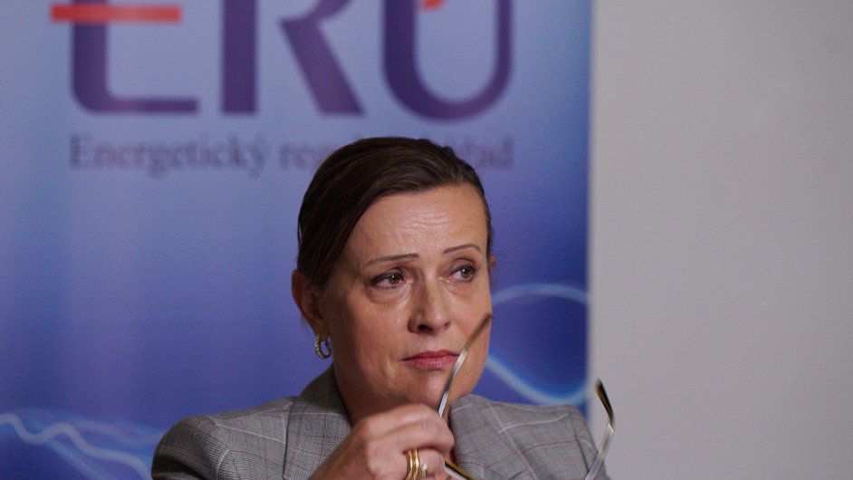 Pedsedkyn Energetickho regulanho adu Alena Vitskov vystoupila 3. srpna na tiskov konferenci v Praze.