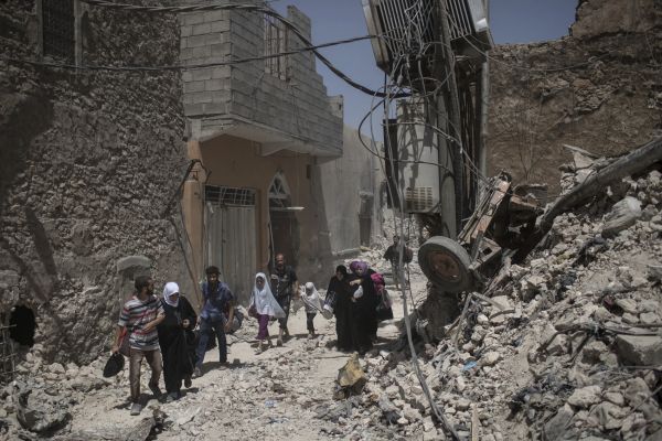 Ir&aacute;k, Mosul, civilist&eacute; ut&iacute;kaj&iacute; ze star&eacute;ho m�sta