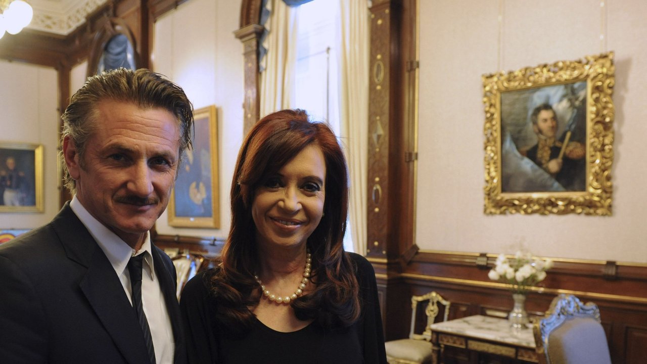 Sean Penn s argentinskou prezidentkou Christinou de Kirchnerovou