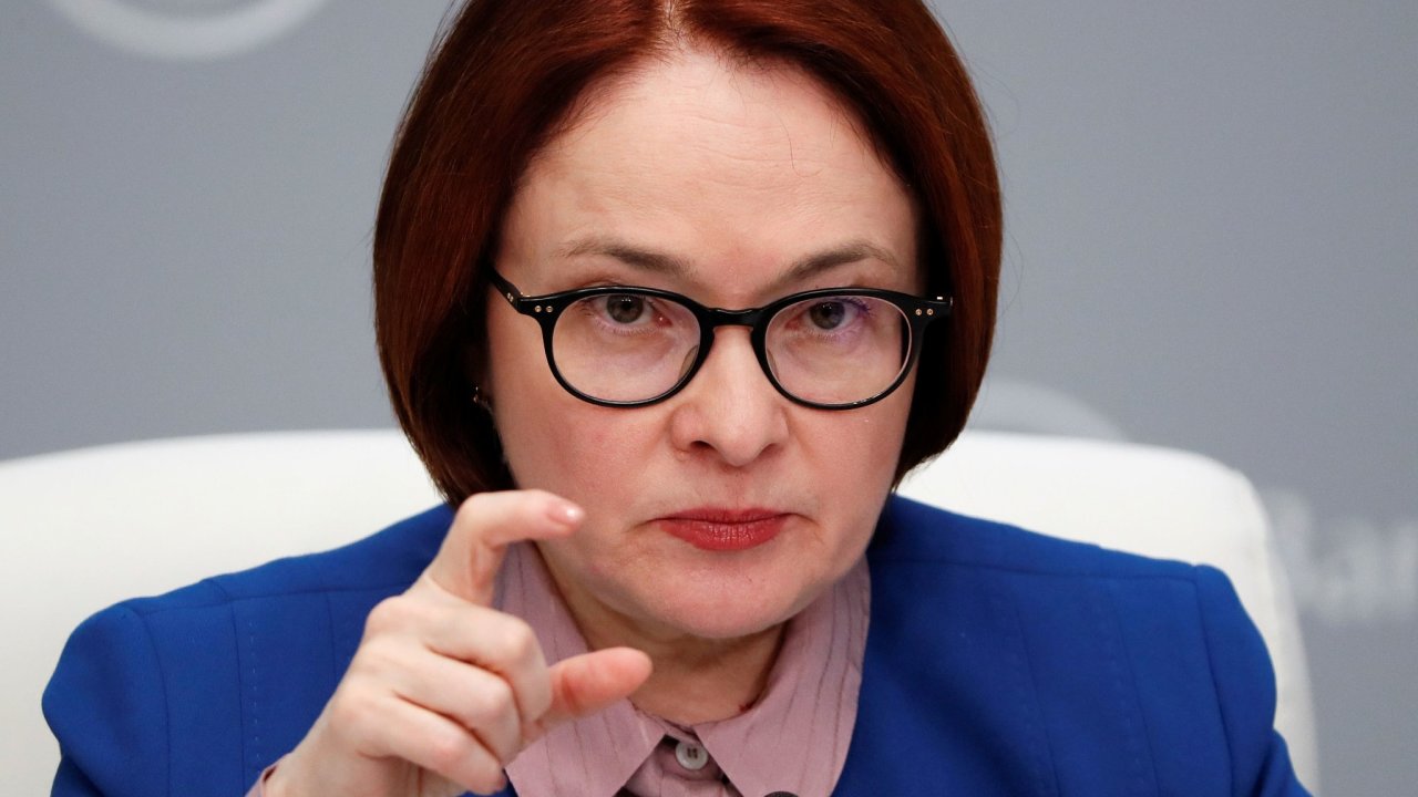 Elvira Nabiullinová, šéfka ruské centrální banky.