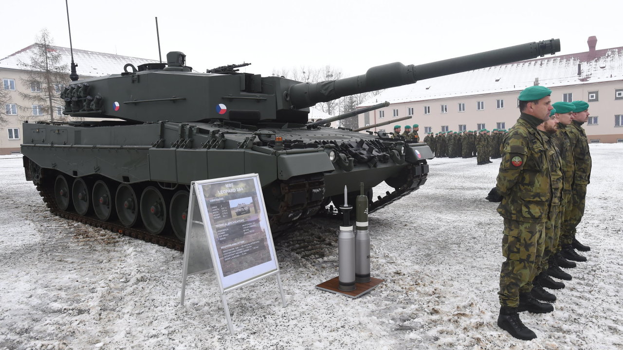 tank, Leopard 2A4, Pslavice, armda