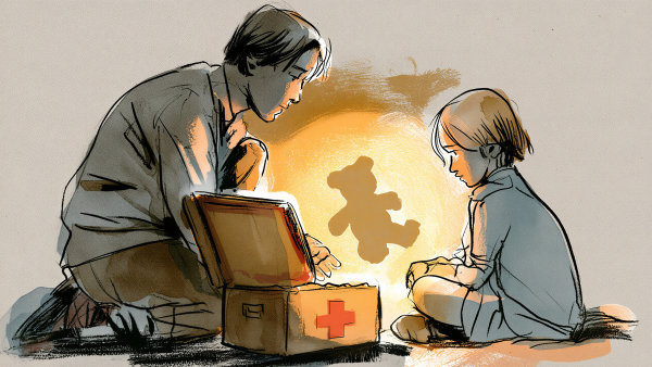 t�ma, Prvn� pomoc du�i, ilustrace