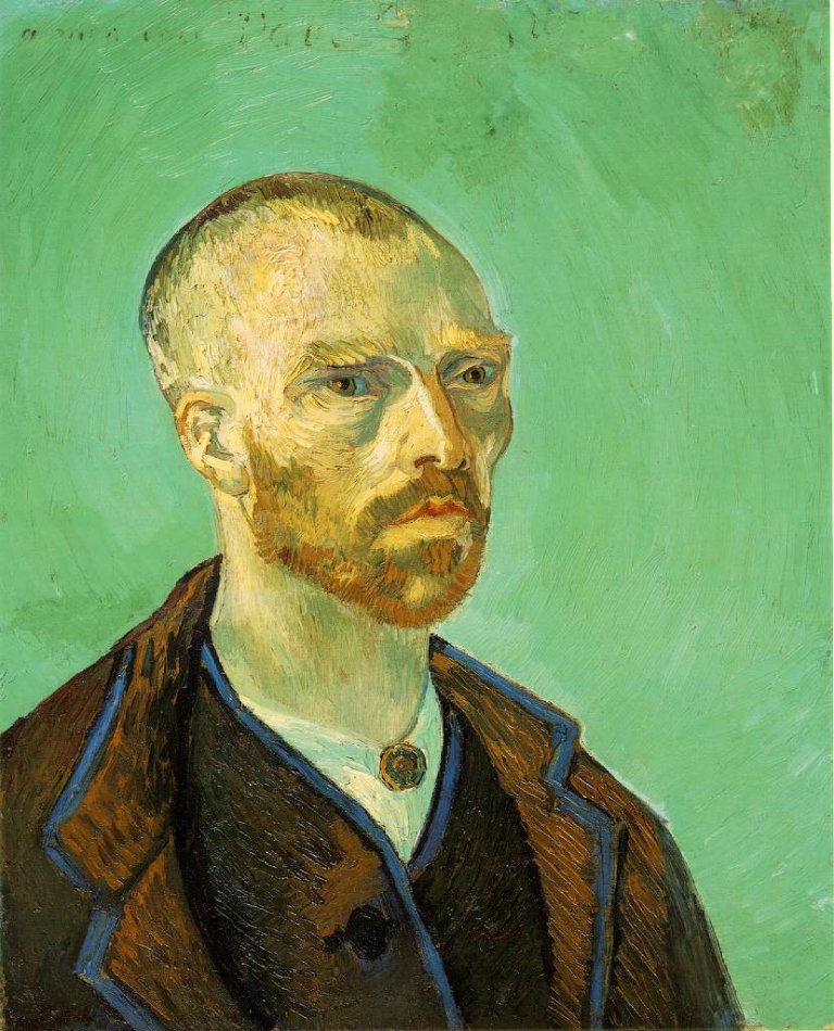 Autoportrét Vincenta van Gogha (Foto: Wikimedia Commons - Vincent van Gogh (PD)) Autoportrét Vincenta van Gogha