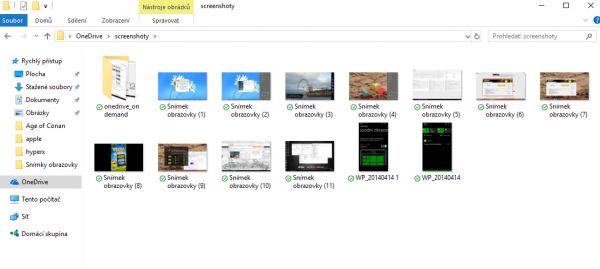 OneDrive soubory na vyžádání