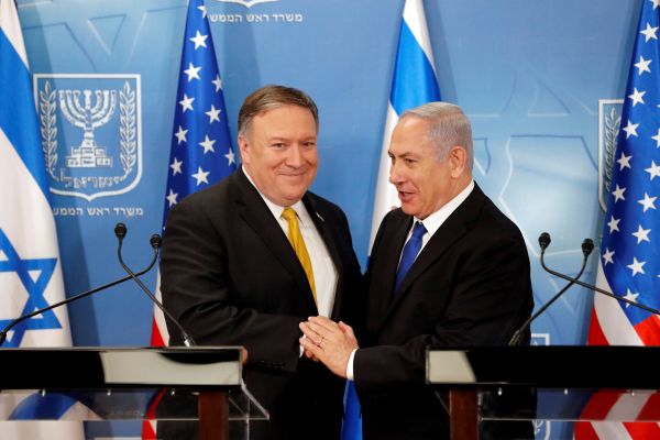 netanjahu. pompeo, izrael, usa