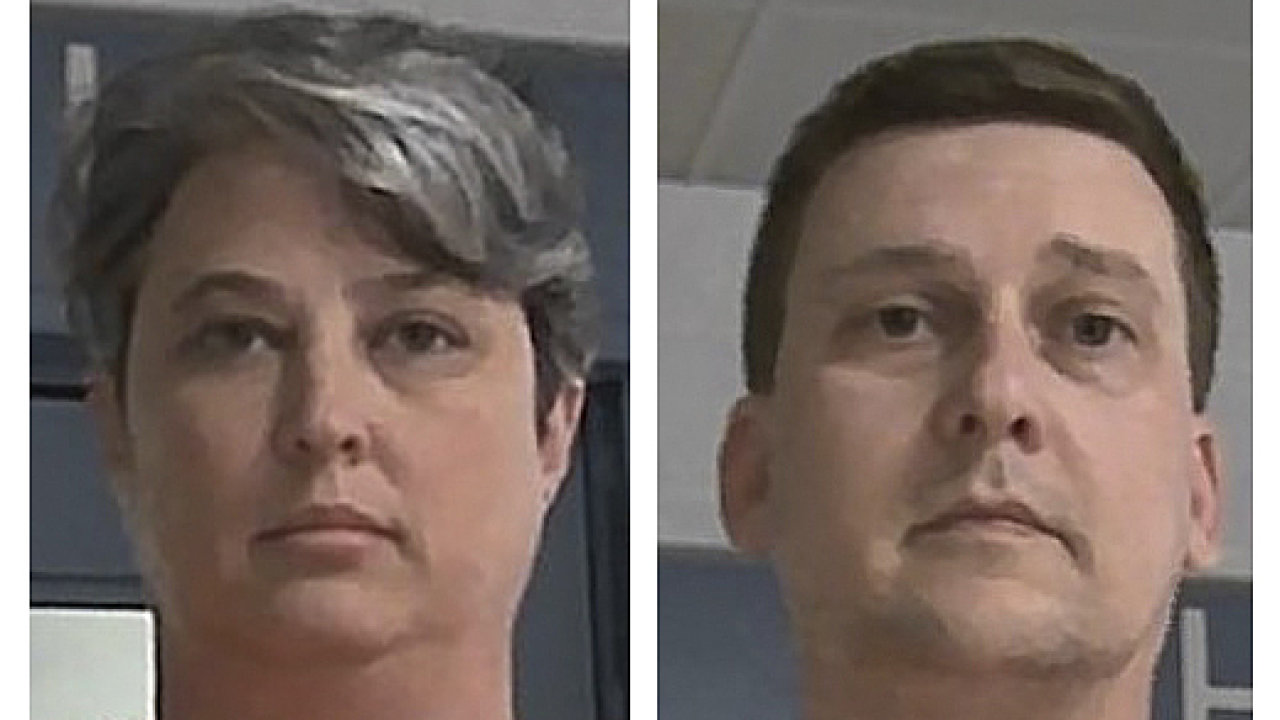 These booking photos released Oct. 9, 2021, by the West Virginia Regional Jail and Correctional Facility Authority show Jonathan Toebbe and his wife, Diana Toebbe. Federal prosecutors accused the Mary