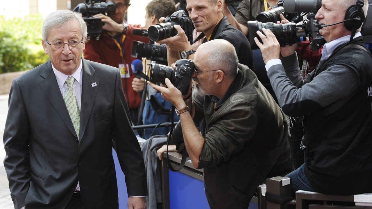 f ministr financ eurozny Jean-Claude Juncker pichz na mimodn summit eurozny. (21.7.2011)