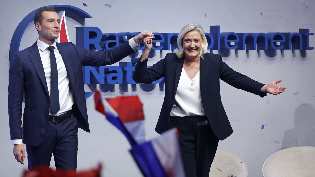 Jordan Bardella, Marine Le Pen