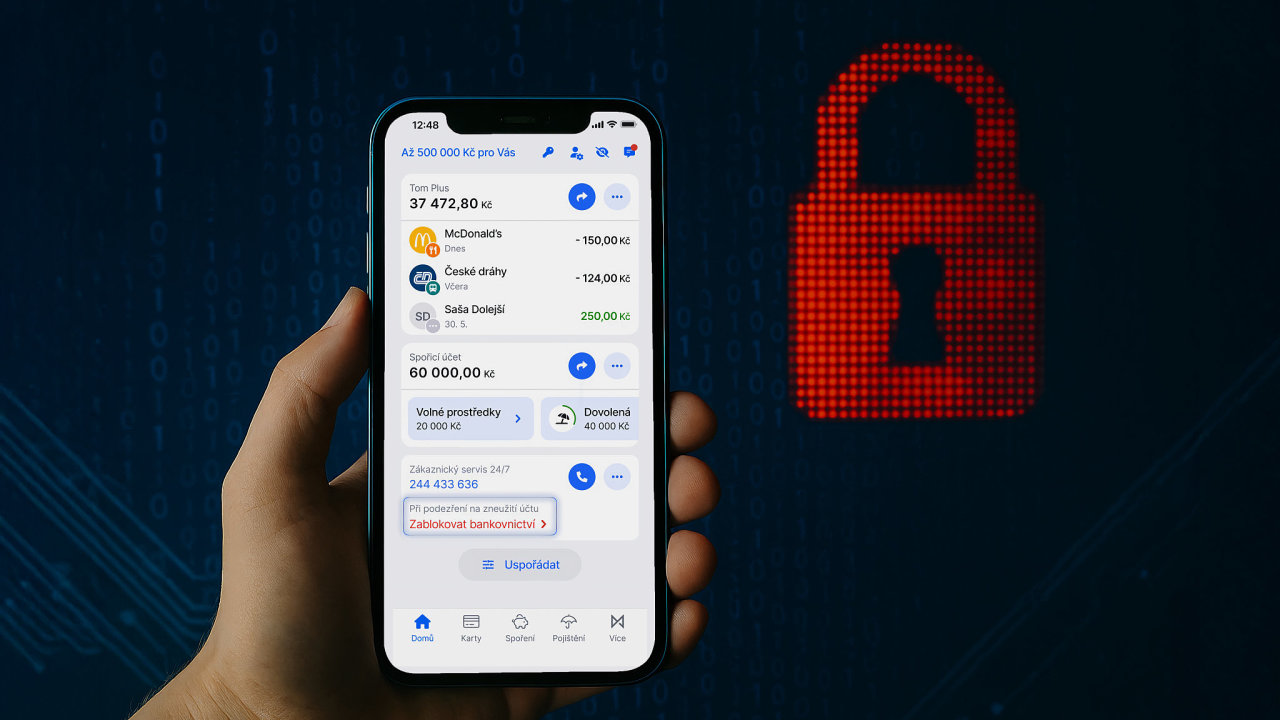 aplikace, zablokovan bankovnictv