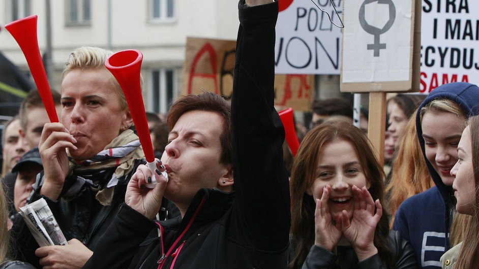 Polsko, potraty, protest