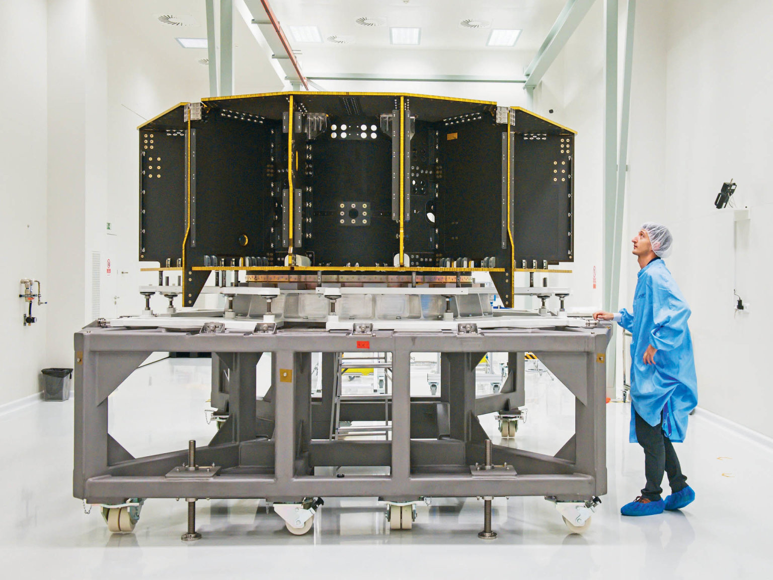 Kostru servisnho modulu teleskopu Plato vyrobili v brnnsk firm S.A.B. Aerospace. Je zhotovena z uhlkovch vlken.