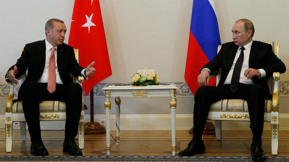 Erdogan a Putin v Rusku.
