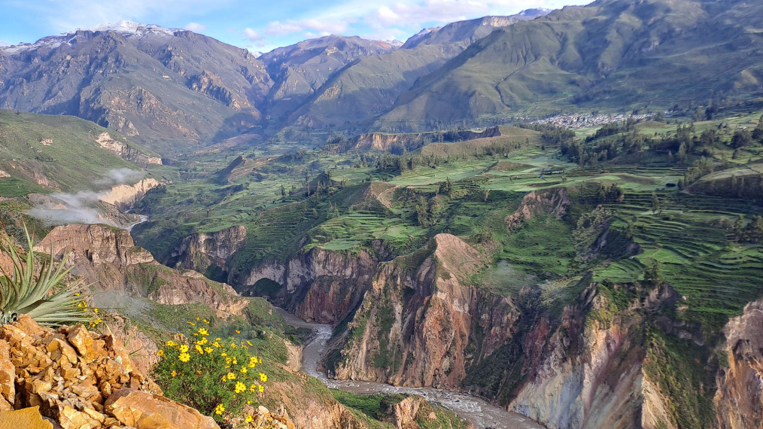 Kaňon Colca je druhý nejhlubší na světě. (Foto: Jitka Kvartková) Kaňon Colca je druhý nejhlubší na světě.