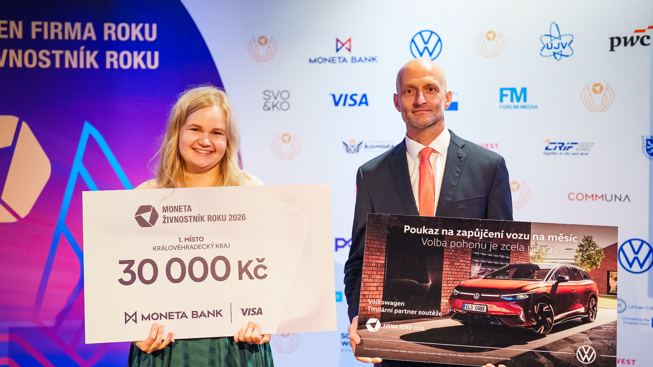 Královéhradecký kraj: vítězka regionálního kola kategorie Živnostník roku...