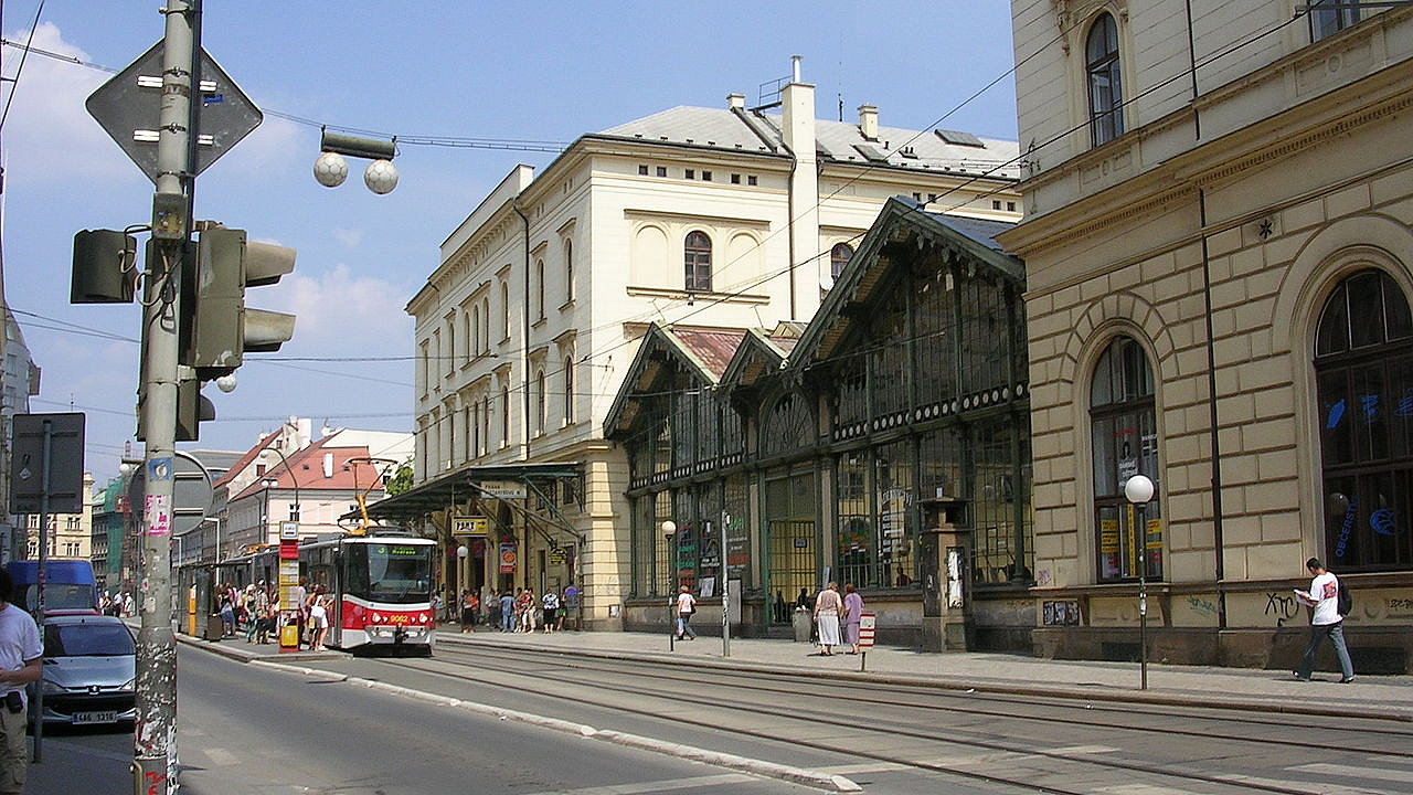 Masarykovo nádraží, pohled z Havlíèkovy ulice