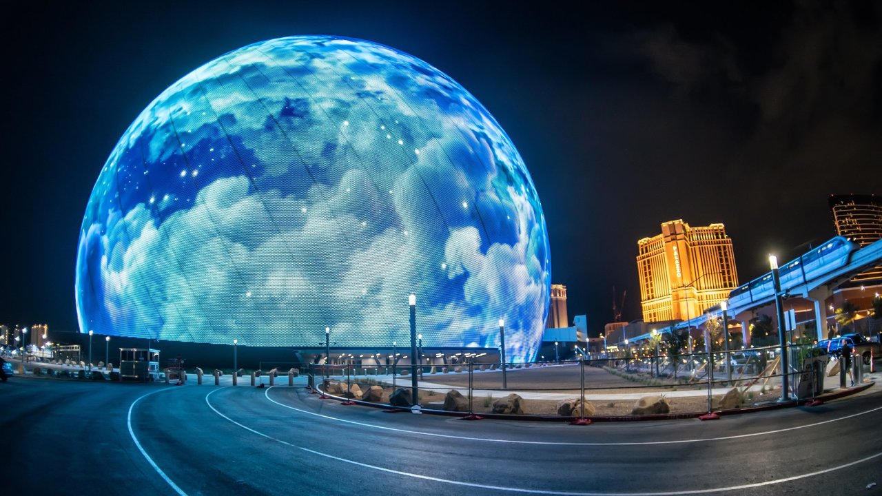 Nová hala MSG Sphere v Las Vegas.