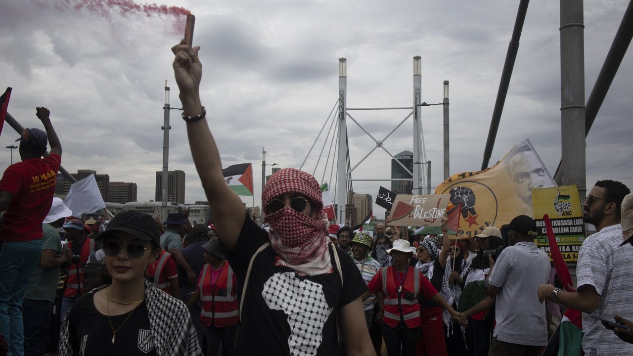 propalestinsk demonstrace, Johannesburg, JAR