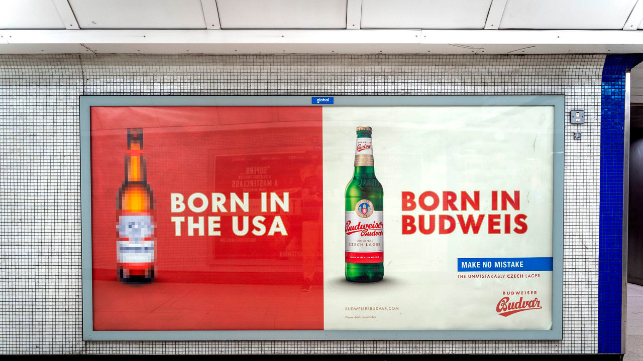 Budweiser - reklama v metru