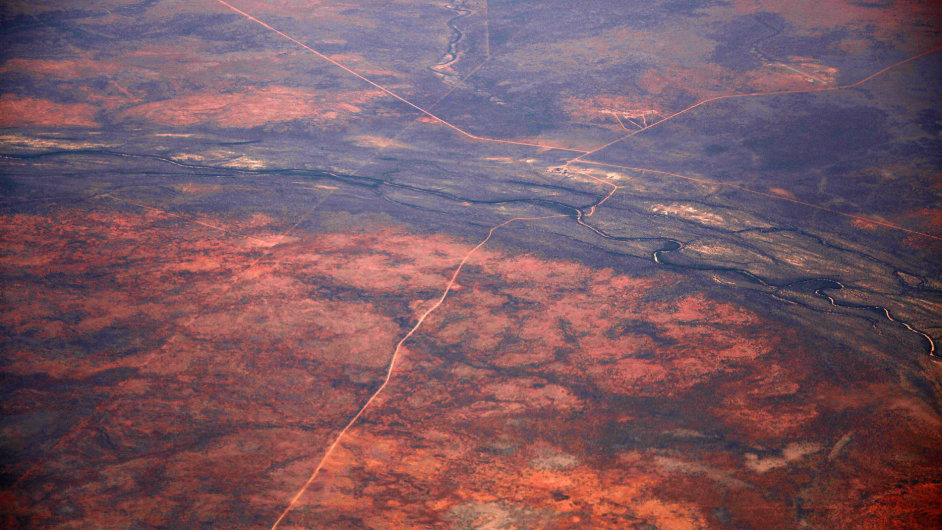 Australsk pustiny z pta perspektivy