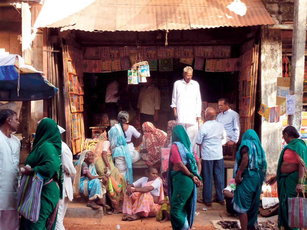 Gokarna, běžný den na posvátném hinduistickém místě
