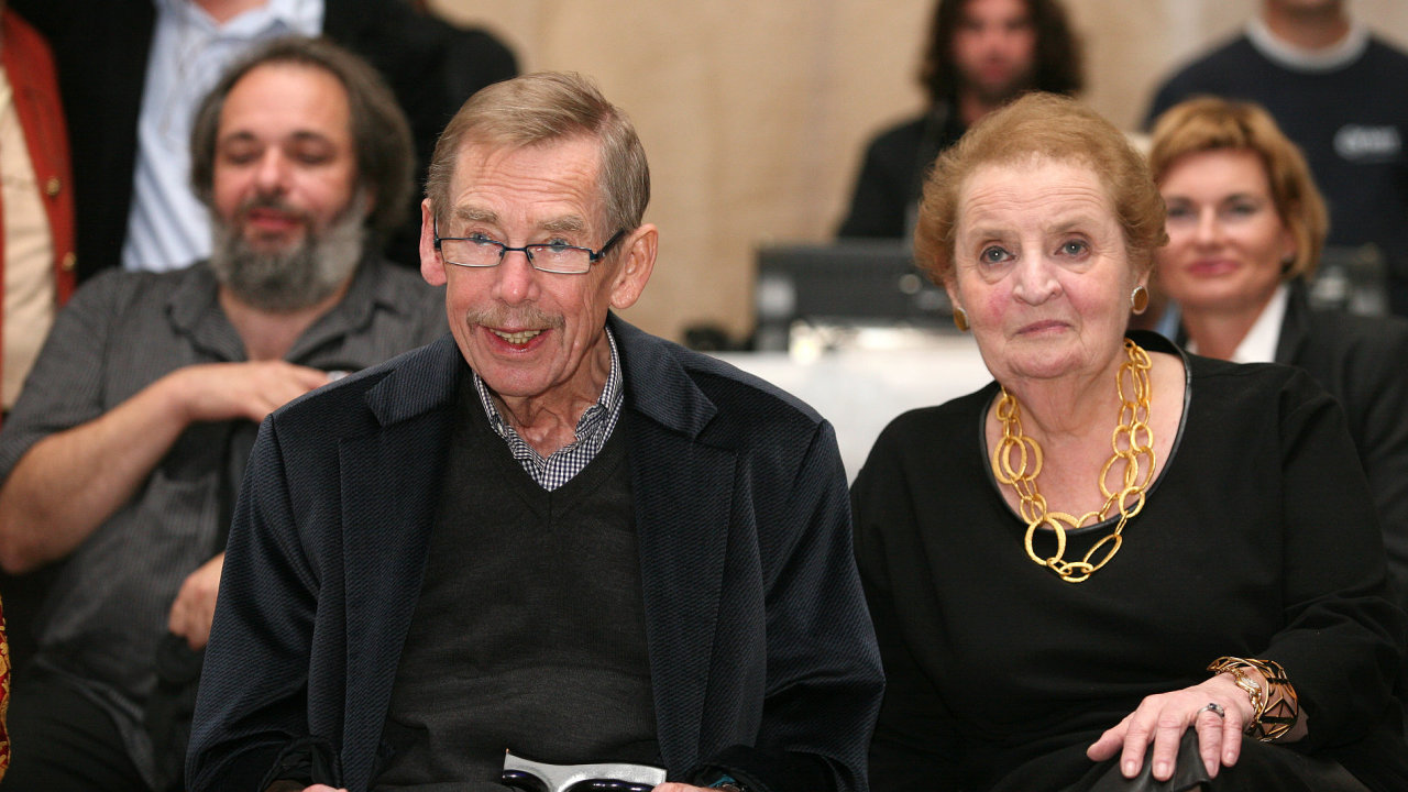 Václav Havel a Madelaine Albrightová