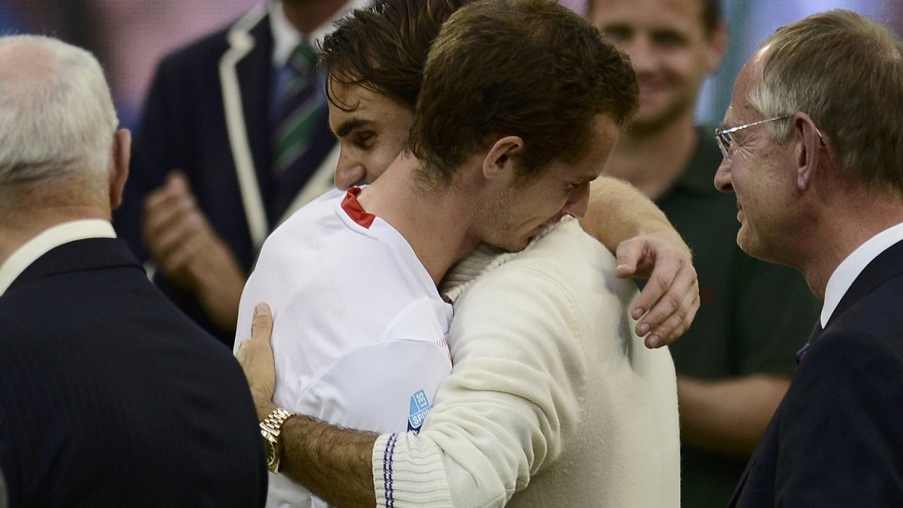 Andy Murray a Roger Federer