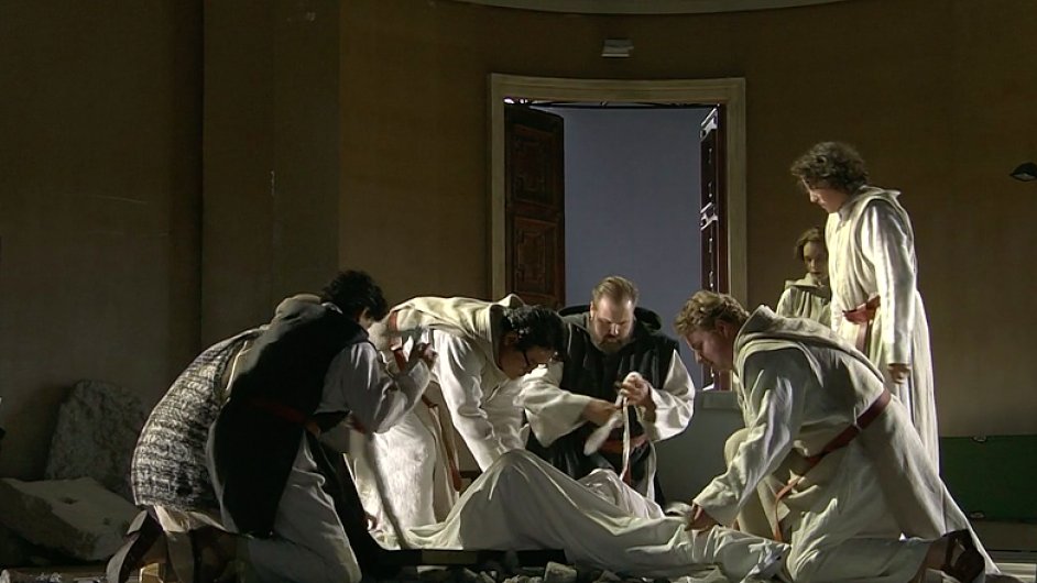 Snmek z inscenace opery Parsifal na Hudebnch slavnostech v Bayreuthu.