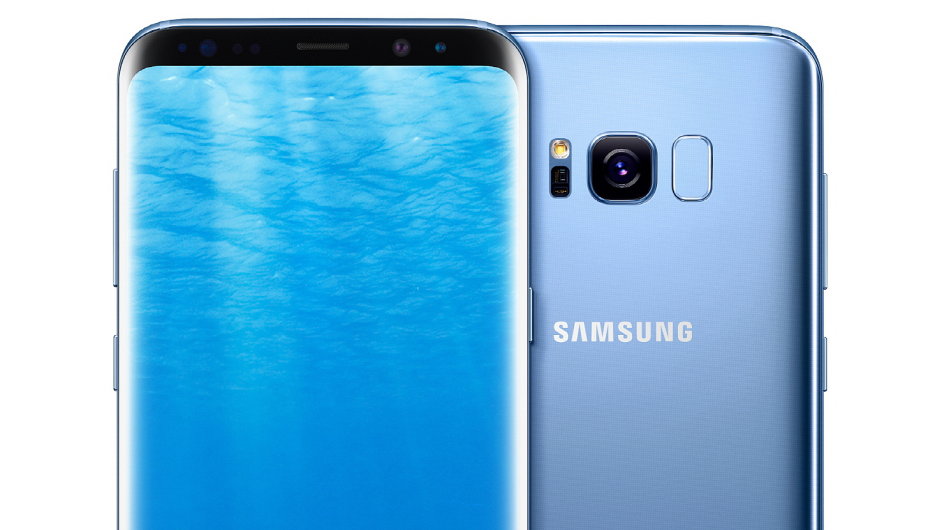Galaxy S8 v barv Coral Blue