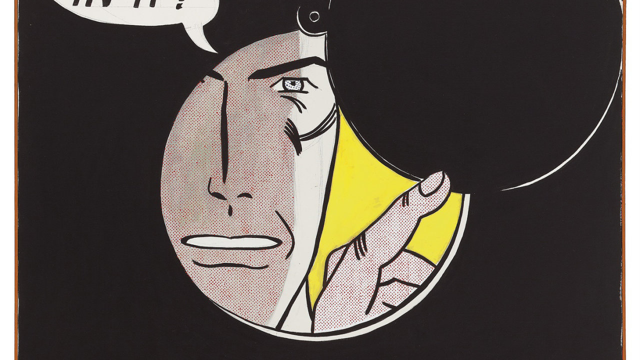 Roy Lichtenstein pracoval s konrtnmi motivy i panely z komiks