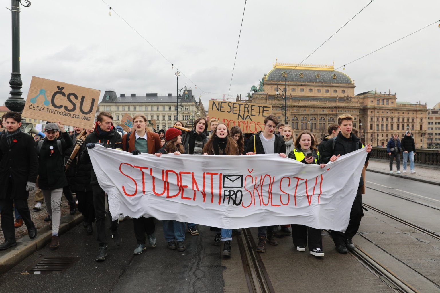 Stávka studenti