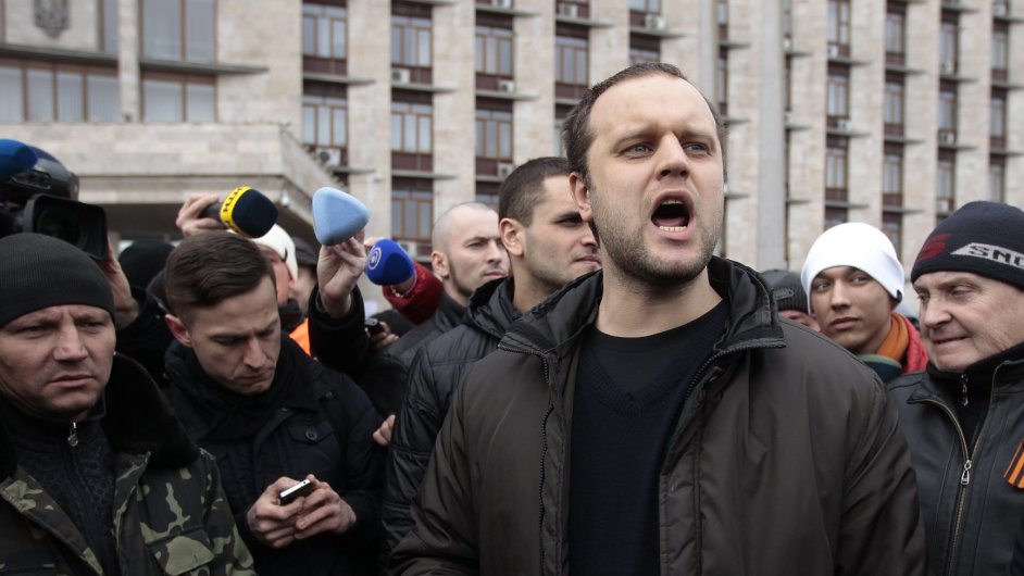 Pavel Gubarev, organiztor proruskch protest v Doncku.
