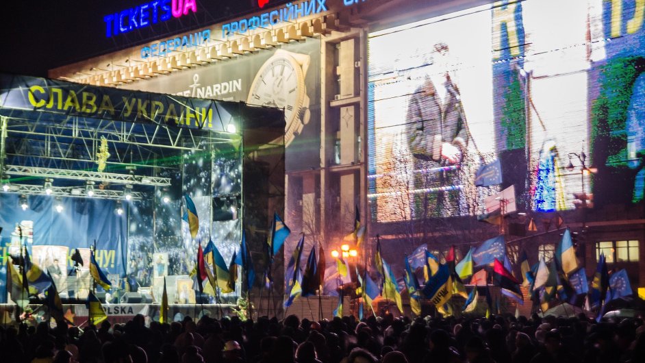 Kyjevsk Euromajdan.