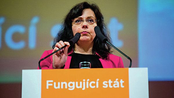Michaela Marksov&aacute; na sjezdu �SSD.