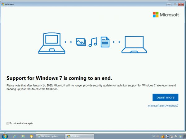 konec podpory Windows 7