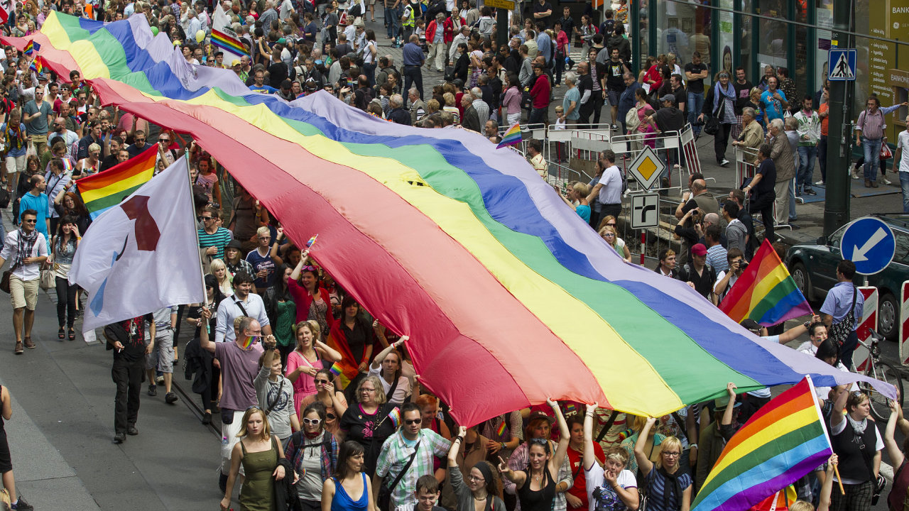 Pochod homosexul - ilustran foto