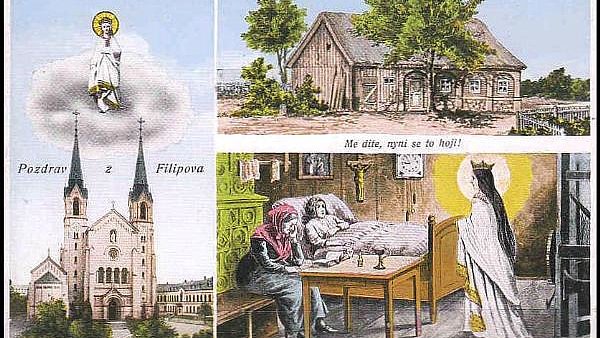 Severo�esk� Filipov na pohlednici okolo roku 1916.