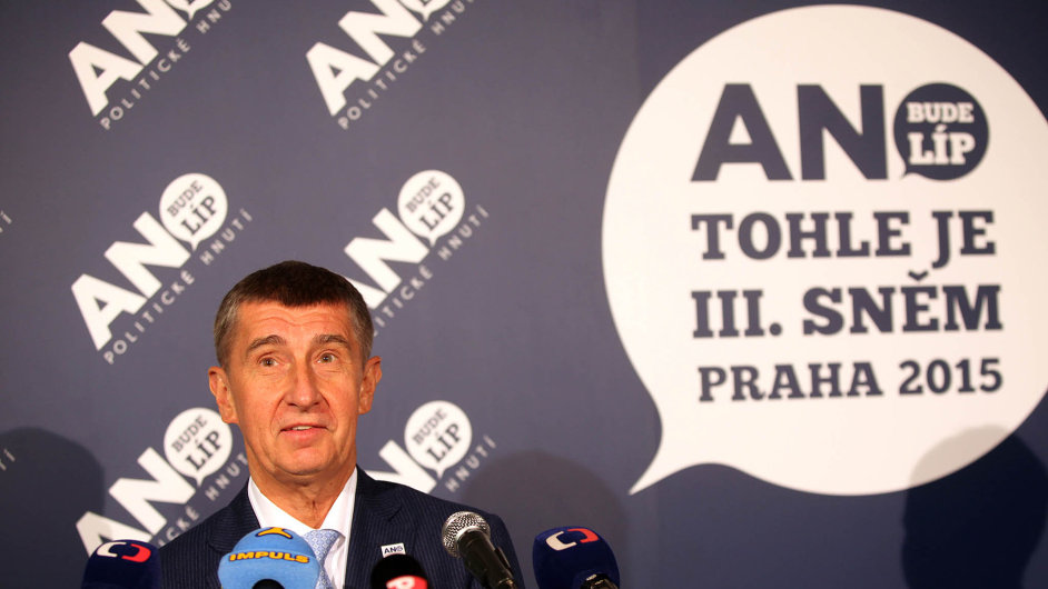 Andrej Babi,ministr financ apedseda hnut ANO.